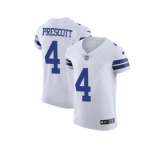 Nike Dallas Cowboys #4 Dak Prescott White Men Stitched NFL Vapor Untouchable Elite Jersey