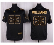 Nike Dallas Cowboys #83 Terrance Williams Black Pro Line Gold Collection Jersey[Elite]