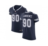 Nike Dallas Cowboys #90 Demarcus Lawrence Navy Blue Team Color Men Stitched NFL Vapor Untouchable Elite Jersey