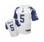nike nfl jerseys dallas cowboys #5 Dan Bailey Throwback white[Elite]