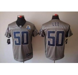 nike nfl jerseys dallas cowboys #50 lee grey[Elite shadow 50th Patch]