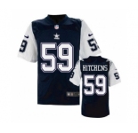 nike nfl jerseys dallas cowboys #59 Anthony Hitchens Throwback Blue[Elite]