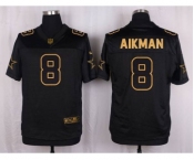 nike nfl jerseys dallas cowboys #8 aikman black gold collection[Elite]