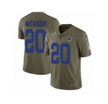 Men Nike Dallas Cowboys #20 Darren McFadden Limited Olive 2017 Salute to Service NFL Jersey