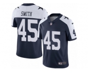 Men Nike Dallas Cowboys #45 Rod Smith Navy Blue Throwback Alternate Vapor Untouchable Limited Player NFL Jersey