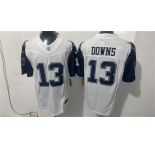 Men's Dallas Cowboys #13 Caleb Downs White 2026 F.U.S.E Vapor Untouchable Limited Football Stitched Jersey