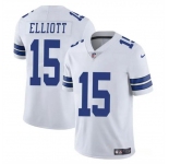Men's Dallas Cowboys #15 Ezekiel Elliott White Vapor Untouchable Limited Football Stitched Jersey