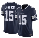 Men's Dallas Cowboys #15 Manuel Johnson Navy 2026 F.U.S.E. Vapor Untouchable Limited Stitched Football Jersey