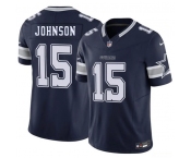 Men's Dallas Cowboys #15 Manuel Johnson Navy 2026 F.U.S.E. Vapor Untouchable Limited Stitched Football Jersey