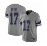 Men's Dallas Cowboys #17 Allen Hurns Limited Gray Inverted Legend Football Jersey