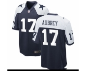 Men's Dallas Cowboys #17 Brandon Aubrey Navy Thanksgiving Vapor Limited Stitched Jersey
