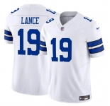 Men's Dallas Cowboys #19 Trey Lance White 2023 F.U.S.E Vapor Untouchable Limited Football Stitched Jersey