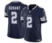 Men's Dallas Cowboys #2 Cobie Durant Navy 2026 F.U.S.E Vapor Untouchable Limited Stitched Football Jersey