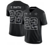 Men's Dallas Cowboys #22 Emmitt Smith Black 2026 F.U.S.E. Salute to Service Limited Stitched Football Jersey