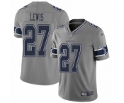 Men's Dallas Cowboys #27 Jourdan Lewis Limited Gray Inverted Legend Football Jersey