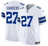 Men's Dallas Cowboys #27 Miles Sanders White 2025 F.U.S.E. Vapor Untouchable Limited Football Stitched Jersey