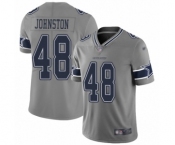 Men's Dallas Cowboys #48 Daryl Johnston Limited Gray Inverted Legend Football Jersey