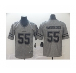 Men's Dallas Cowboys #55 Leighton Vander Esch Limited Gray Rush Gridiron Football Jersey