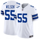 Men's Dallas Cowboys #55 Logan Wilson White 2025 F.U.S.E Vapor Untouchable Limited Football Stitched Jersey
