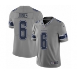 Men's Dallas Cowboys #6 Chris Jones Limited Gray Inverted Legend Football Jersey