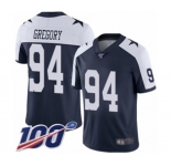 Men's Dallas Cowboys #94 Randy Gregory Navy Blue Throwback Alternate Vapor Untouchable Limited Player 100th Season Football Jersey