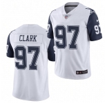 Mens Dallas Cowboys #97 Kenny Clark Nike White Color Rush Vapor F.U.S.E. Limited Jersey