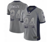 Men's Nike Dallas Cowboys #24 Chidobe Awuzie Limited Gray Rush Drift Fashion NFL Jersey