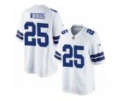Men's Nike Dallas Cowboys #25 Xavier Woods Limited White NFL Jersey