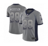 Men's Nike Dallas Cowboys #28 Darren Woodson Limited Gray Rush Drift Fashion NFL Jersey