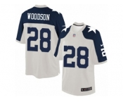 Men's Nike Dallas Cowboys #28 Darren Woodson Limited White Throwback Alternate NFL Jersey