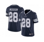 Men's Nike Dallas Cowboys #28 Darren Woodson Vapor Untouchable Limited Navy Blue Team Color NFL Jersey