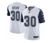 Men's Nike Dallas Cowboys #30 Anthony Brown Limited White Rush NFL Jersey
