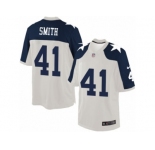 Men's Nike Dallas Cowboys #41 Keith Smith Limited White Throwback Alternate NFL Jersey