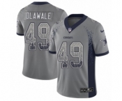 Men's Nike Dallas Cowboys #49 Jamize Olawale Limited Gray Rush Drift Fashion NFL Jersey