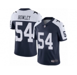 Men's Nike Dallas Cowboys #54 Chuck Howley Vapor Untouchable Limited Navy Blue Throwback Alternate NFL Jersey