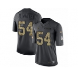 Men's Nike Dallas Cowboys #54 Randy White Limited Black 2016 Salute to Service NFL Jersey