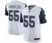 Men's Nike Dallas Cowboys #55 Leighton Vander Esch Limited White Rush Vapor Untouchable NFL Jersey