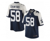 Men's Nike Dallas Cowboys #58 Jack Crawford Limited Navy Blue Throwback Alternate NFL Jersey