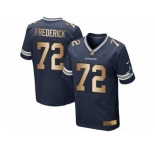 Men's Nike Dallas Cowboys #72 Travis Frederick Limited Navy Gold Team Color NFL Jersey