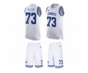 Men's Nike Dallas Cowboys #73 Larry Allen Limited White Tank Top Suit NFL Jersey