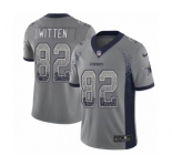 Men's Nike Dallas Cowboys #82 Jason Witten Limited Gray Rush Drift Fashion NFL Jersey