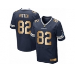 Men's Nike Dallas Cowboys #82 Jason Witten Limited Navy Gold Team Color NFL Jersey