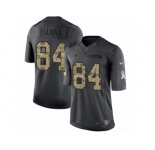 Men's Nike Dallas Cowboys #84 James Hanna Limited Black 2016 Salute to Service NFL Jersey