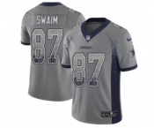 Men's Nike Dallas Cowboys #87 Geoff Swaim Limited Gray Rush Drift Fashion NFL Jersey