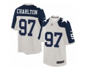 Men's Nike Dallas Cowboys #97 Taco Charlton Limited White Throwback Alternate NFL Jersey