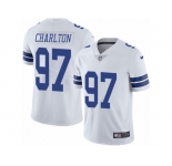 Men's Nike Dallas Cowboys #97 Taco Charlton Vapor Untouchable Limited White NFL Jersey