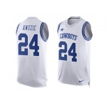 Nike Dallas Cowboys #24 Chidobe Awuzie White Men Stitched NFL Limited Tank Top Jersey