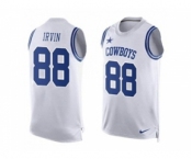 Nike Dallas Cowboys #88 Michael Irvin White Men's Stitched NFL Limited Tank Top Jersey