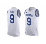 Nike Dallas Cowboys #9 Tony Romo White Men's Stitched NFL Limited Tank Top Jersey