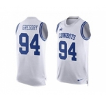 Nike Dallas Cowboys #94 Randy Gregory White Men's Stitched NFL Limited Tank Top Jersey